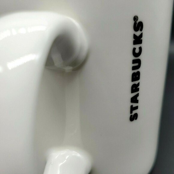 Starbucks Coffee 12 oz. White Mug with Green Mermaid Logo Cup 2015 - Picture 6 of 12